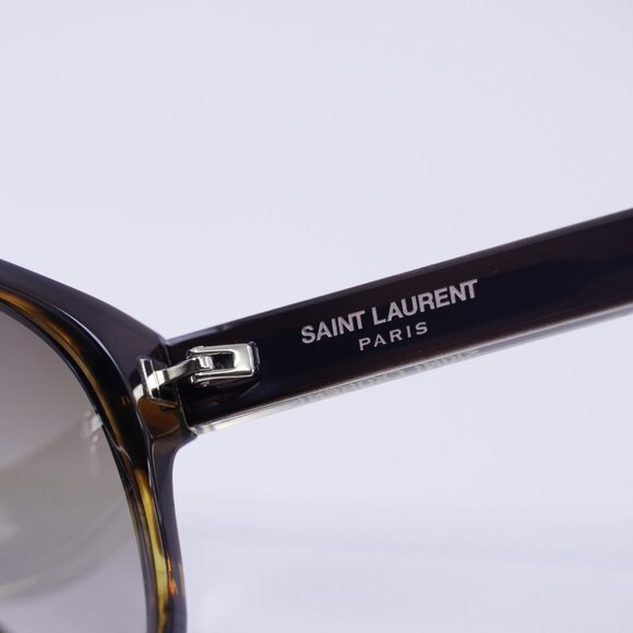 Saint Laurent SL620 005 Sunglasses Havana Round Frame, Brown Gradient Lenses - Picture 6 of 10